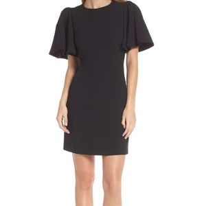 ELIZA J - Flutter Sleeve Crepe Sheath Dress - NWT